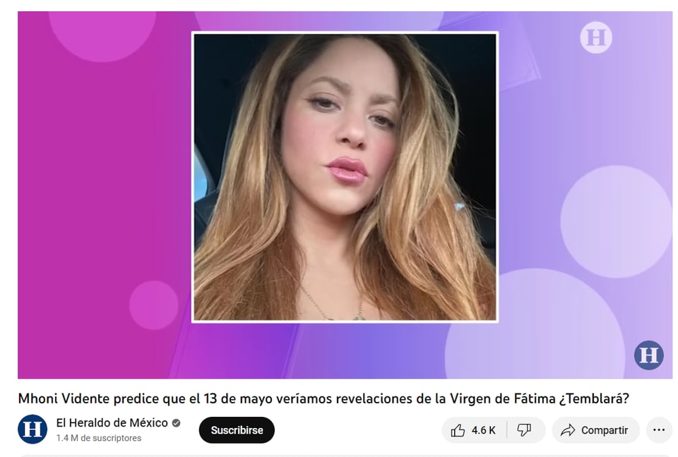 Mhoni Seer pregnant Shakira: "had a catharsis"