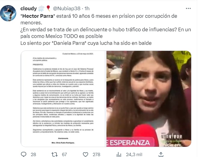 ¿Cómo se encuentra el actor?