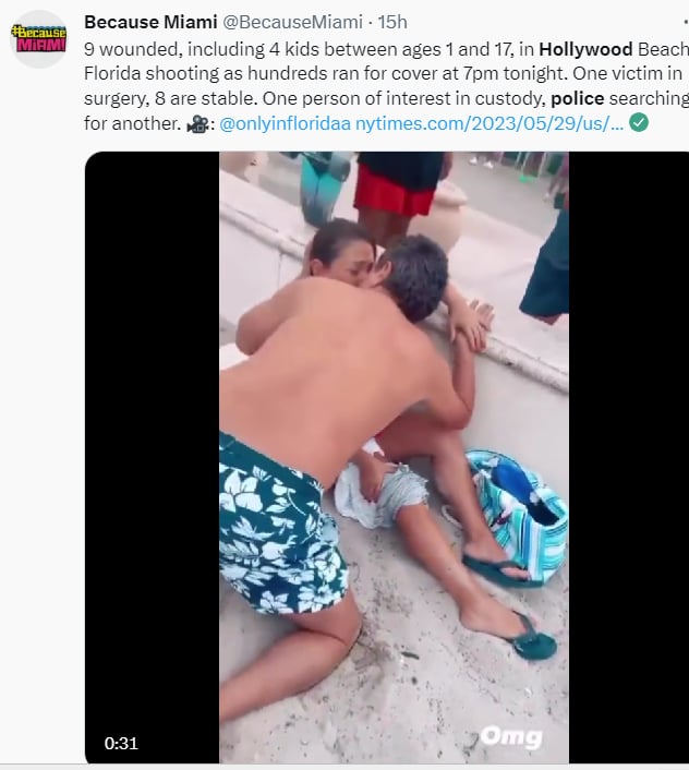 Buscan tiradores Hollywood Beach: "Es inaceptable"