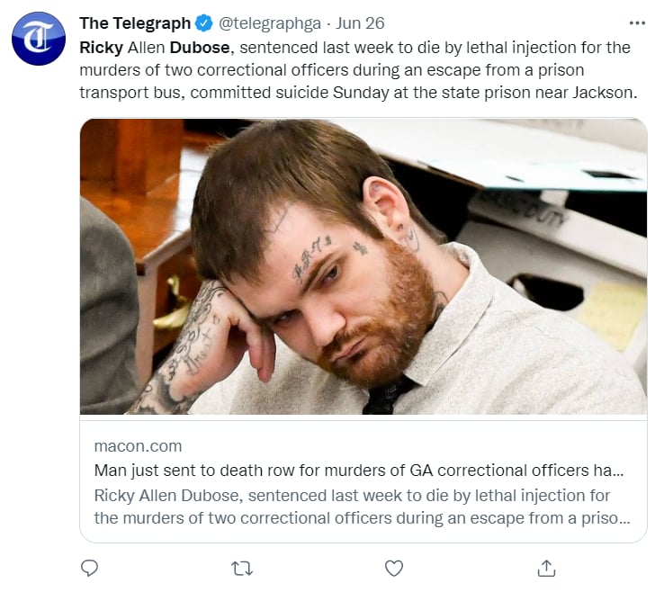 Prisoner Suicide Prison Georgia: What Happened to Debuse?