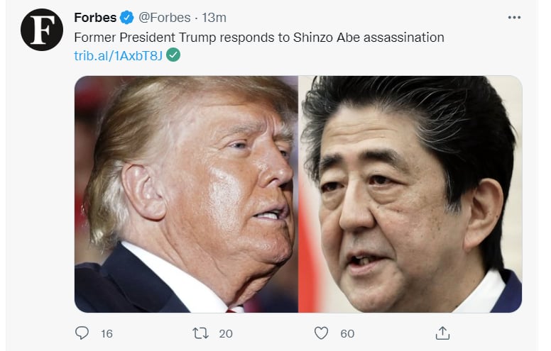 Obama Trump de luto: "Malas noticias"