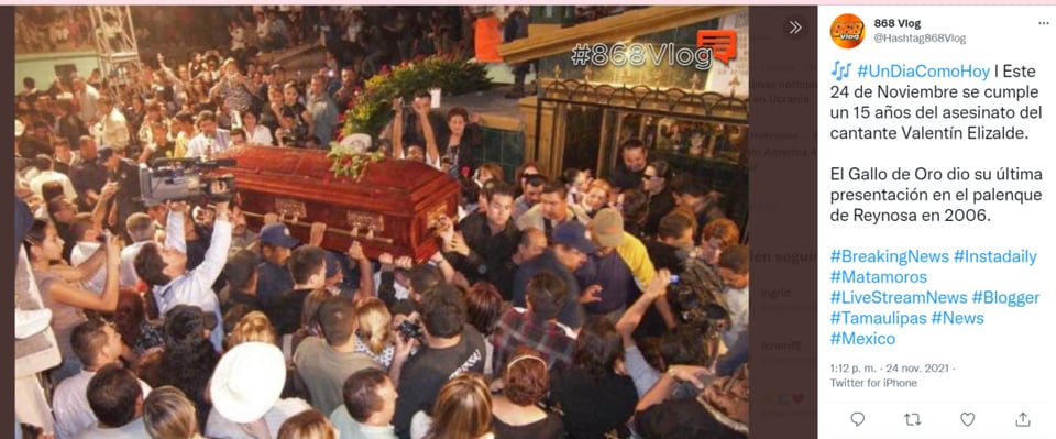 Imágenes asesinato Valentín Elizalde: ¿Le insistió en asistir a la Expo?
