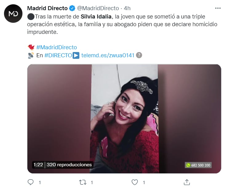 Silvia Idalia dies: What did the doctors say?