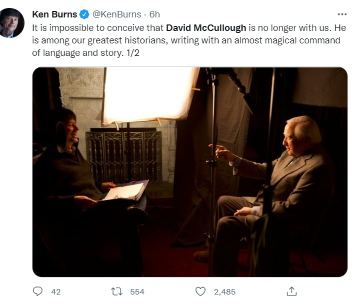 David McCullough: Wasn't he spared criticism?