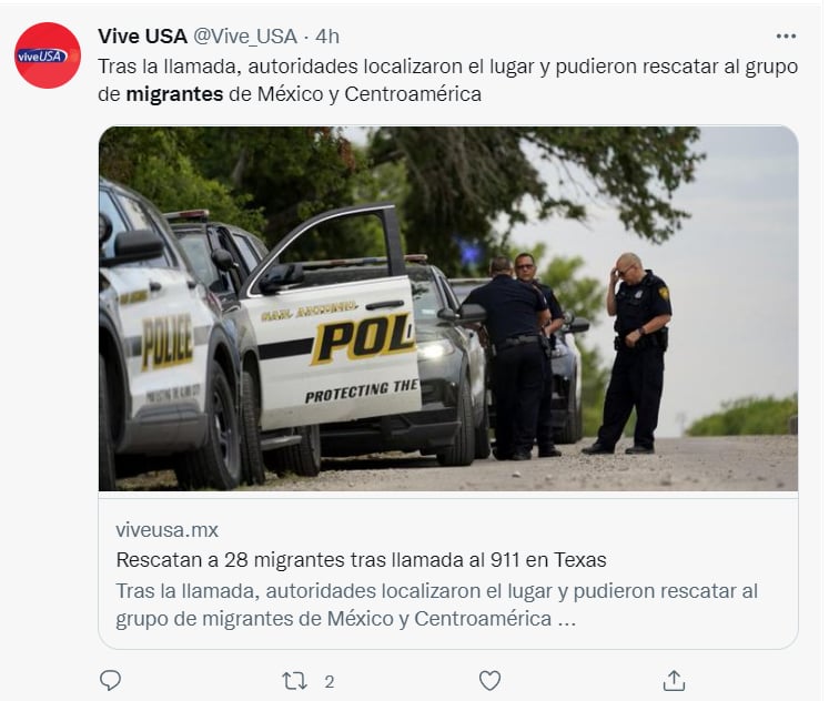 Llamada emergencia salva migrantes: ¿Un aumento de migrantes en EE. UU.?