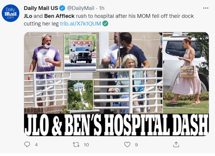 JLO Ben Affleck accidente: ¿Pararon en el hospital?