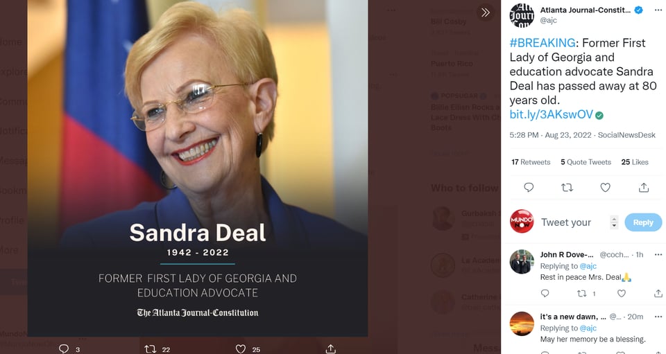 MUERE SANDRA DEAL 