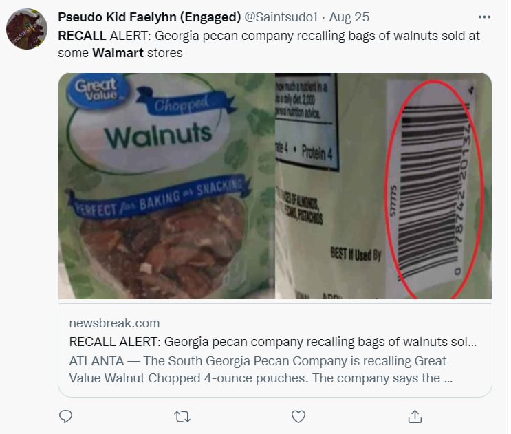 Walmart recall agosto 2022: ¿Qué produce la salmonela?