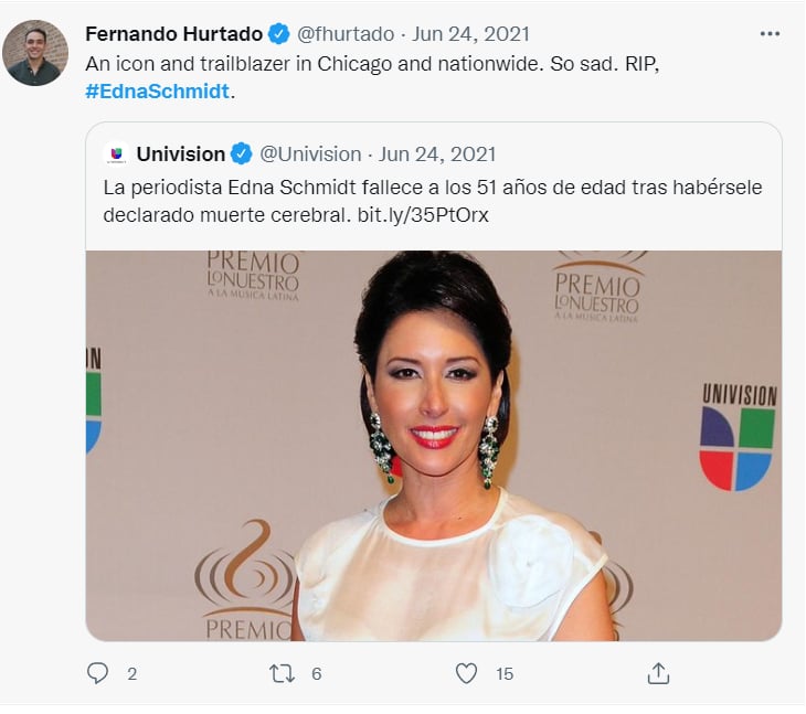 Edna Schmidt: ¿Expresó su última voluntad?