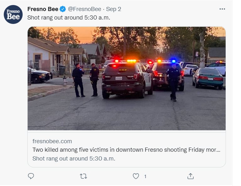 Reportan tiroteo downtown Fresno: ¿Un ataque directo?