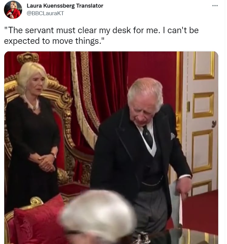 ¿Qué hizo el rey?