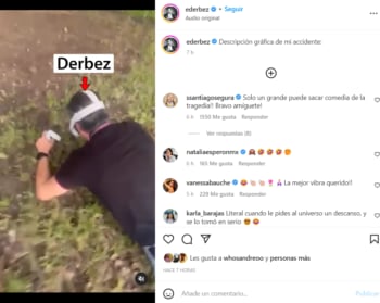 Eugenio Derbez explica accidente: ¿Le felicitan?