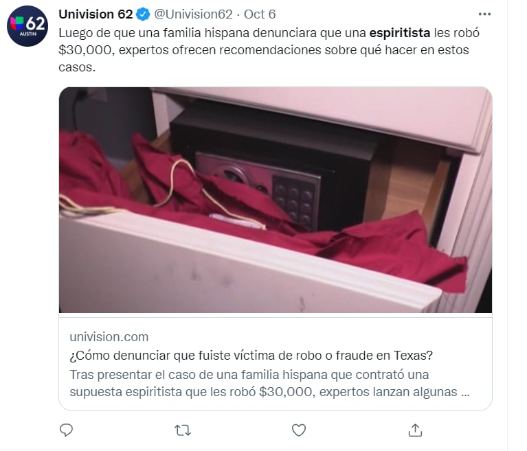 Familia hispana denuncia espiritista: ¿Cómo se dieron cuenta?