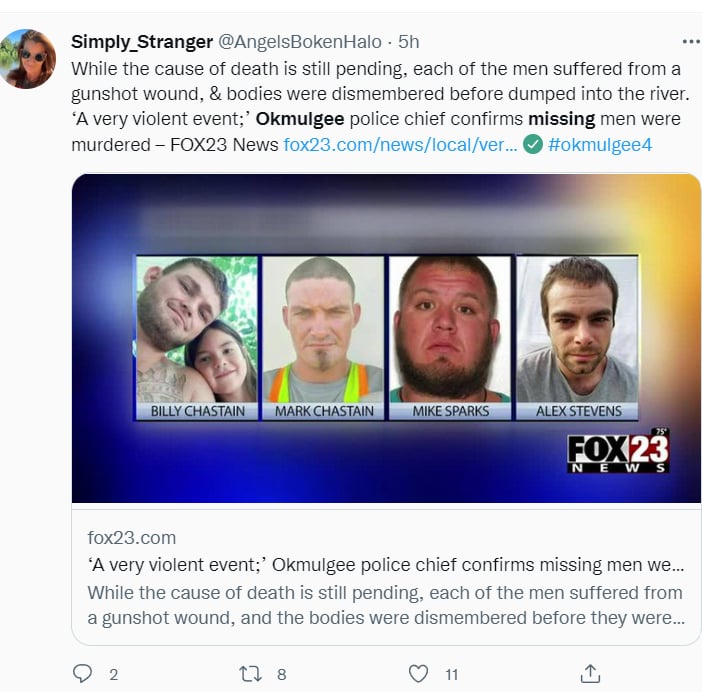 Encuentran cuerpos desmembrados Okmulgee: ¿Los amigos tuvieron la 'culpa'?