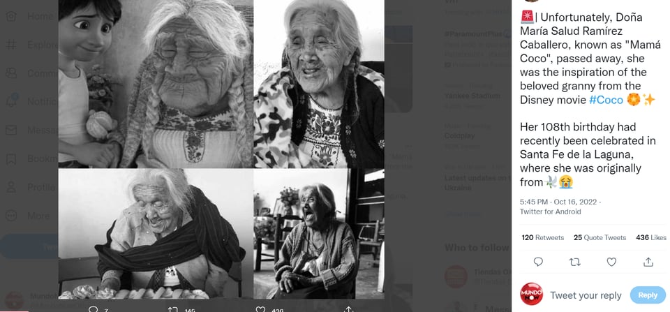 Funeral held by Mama Coco: What happened to María Salud Ramírez?
