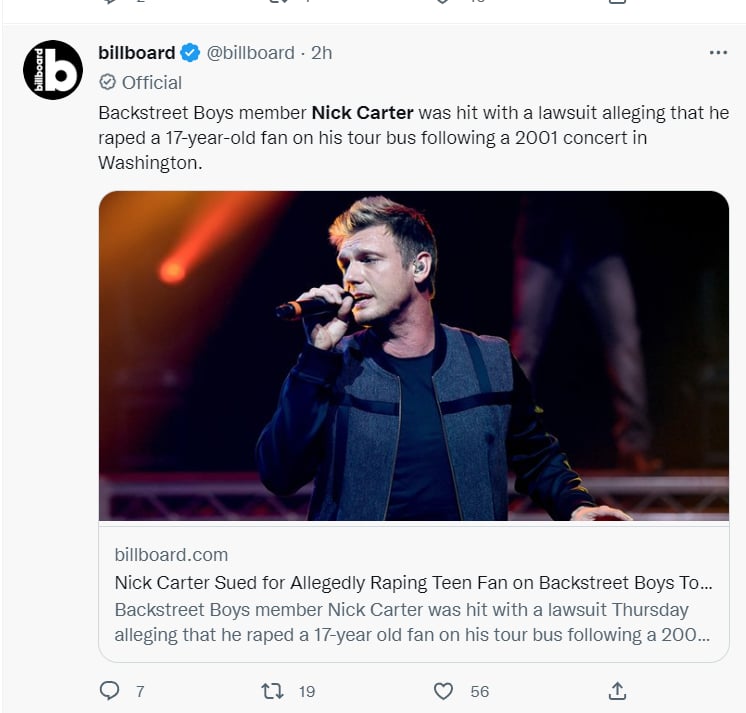 Nick Carter acusación: ¿Hay más víctimas?