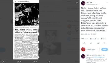 Biden aniversario luctuoso esposa: ¿Marcó su carrera?