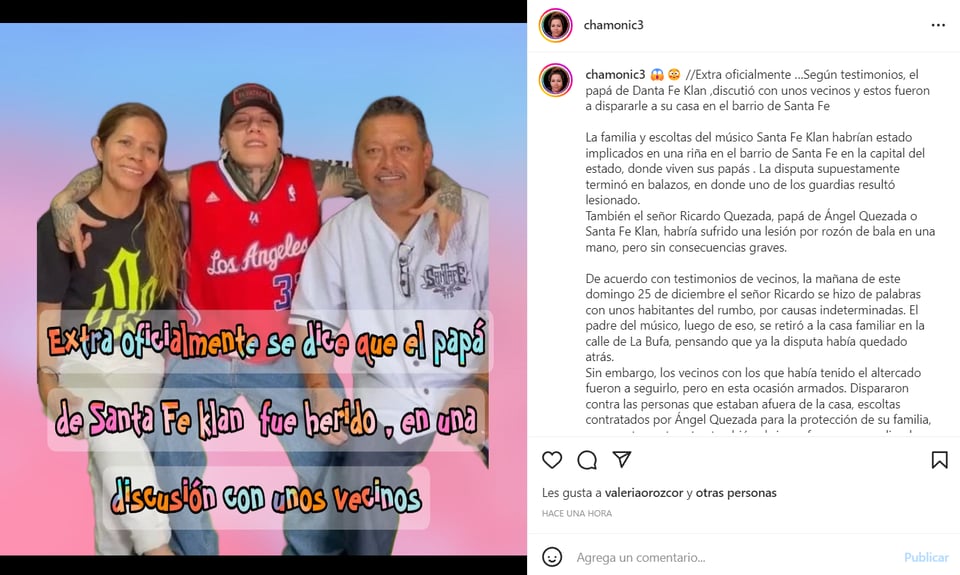 LES DISPARAN EN PLENA NAVIDAD