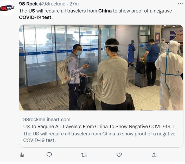 EEUU pruebas Covid China: ¿Los menores ingresan en este aviso?