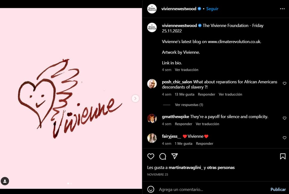 Designer Vivienne Westwood dies: "a punk movement"