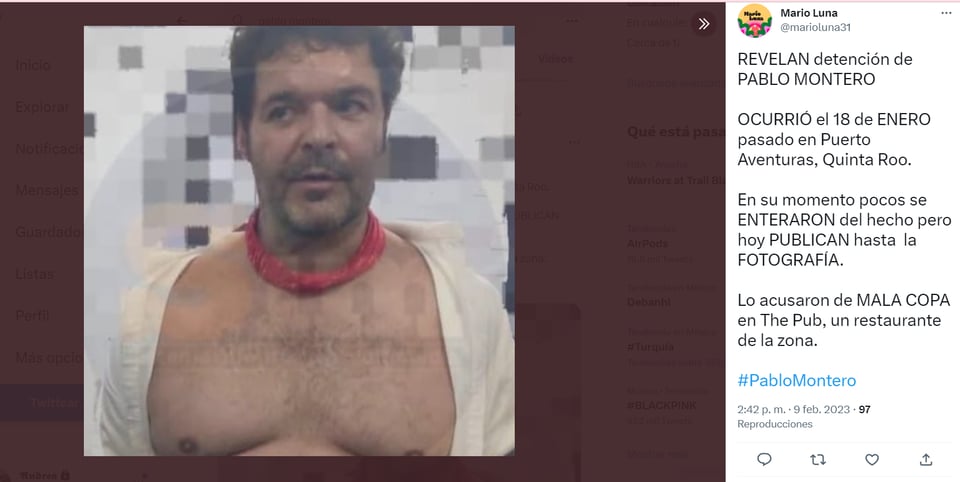 Arresto Pablo Montero: ¿Un hombre violento?