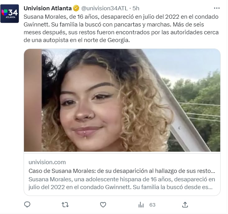 Last message Susana Morales: What is the next step?