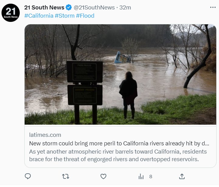 MAL CLIMA PARA CALIFORNIA