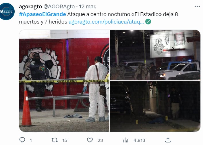 FATAL ATAQUE DEJA MÚLTIPLES MUERTOS