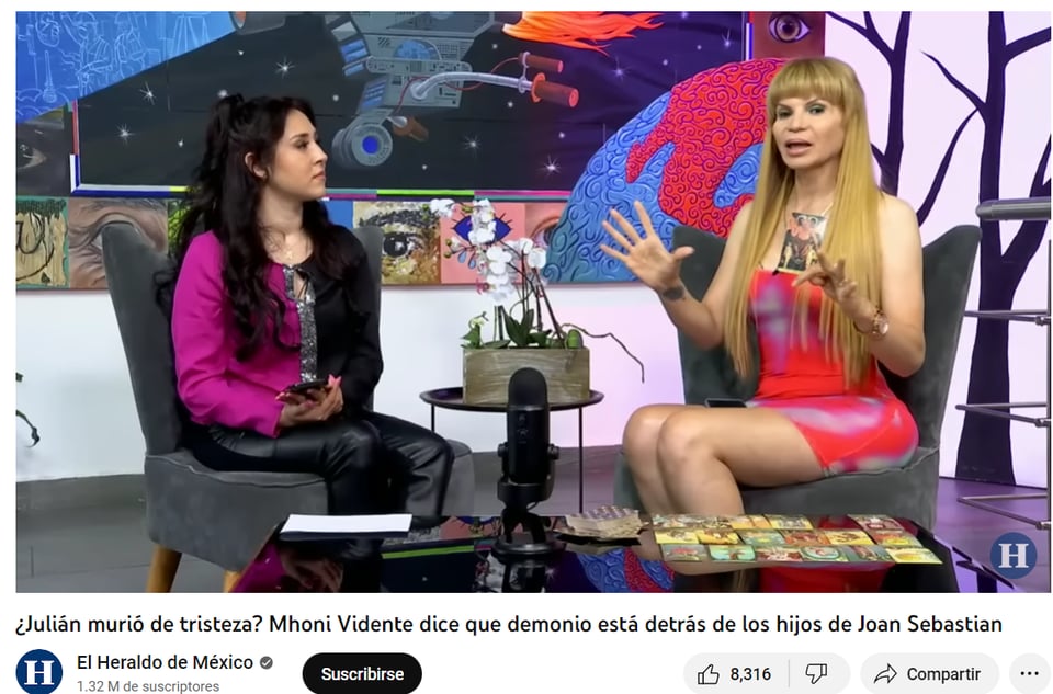 Mhoni Vidente Joan Sebastian: "Me trastorné"
