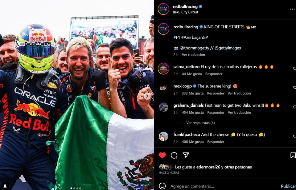 SERGIO 'CHECO' PÉREZ SUBE AL PODIO 