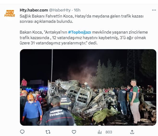 Accidente automovilístico víctimas Turquía: ¿Transportaba escombros del sismo?