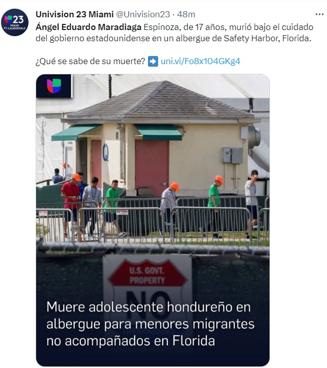 Muere adolescente migrante Florida: ¿Qué se conoce de la muerte?
