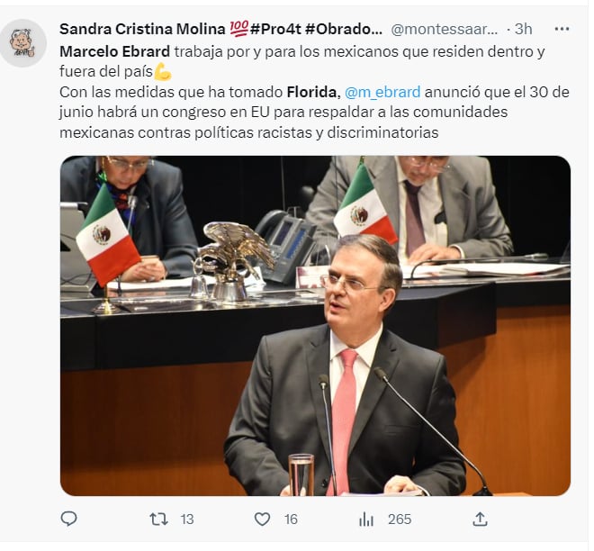 Marcelo Ebrard Ron DeSantis: ¿De qué se trata la política de migración?