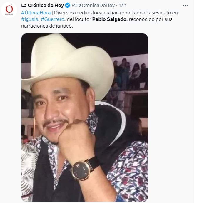 Muere locutor Pablo Salgado: ¿Ya había sido amenazado?