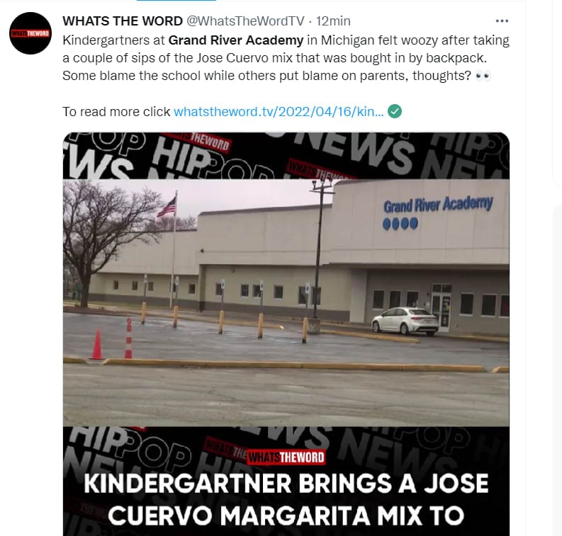 Did minors report alcohol?
