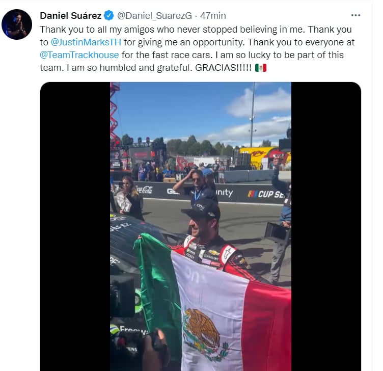 "¡Qué día para Daniel Suárez!"