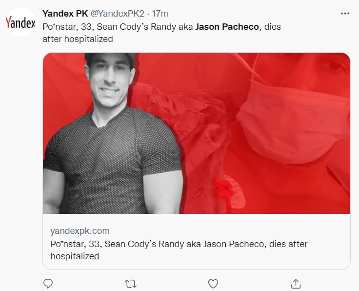 Muere actor Jason Pacheco: ¿Una situación preocupante?