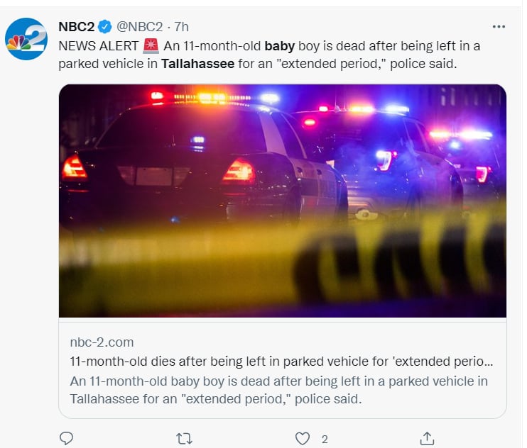 Muere bebé auto Florida: ¿Lo olvidó por completo?