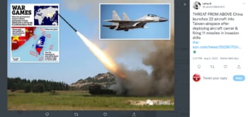 CHINA LANZA AVIONES DE COMBATE 