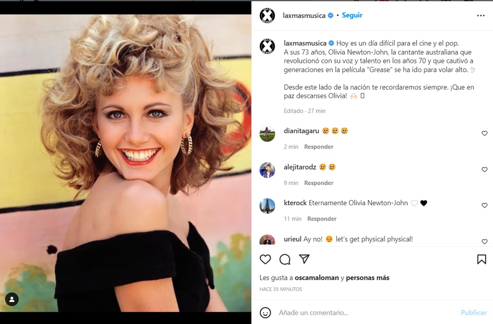 ¿QUIÉN ERA OLIVIA NEWTON-JOHN?
