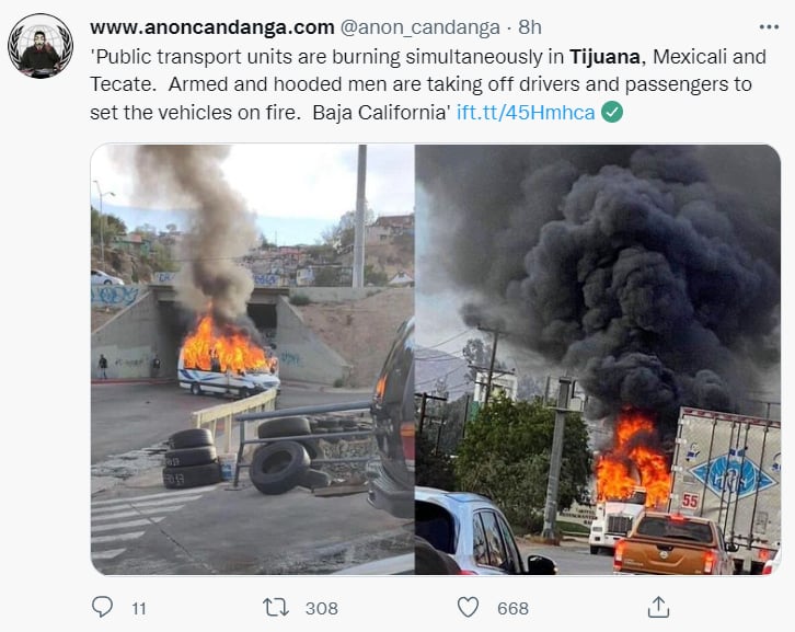 Reportan quema vehículos Tijuana: ¿Cómo operan estos grupos?