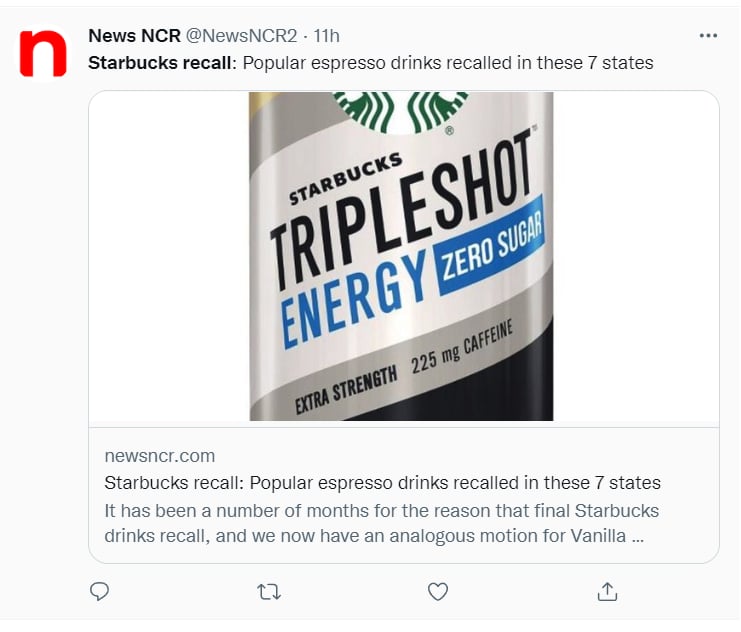 Recall bebida Starbucks: ¿A qué peligros estarían enfrentándose los consumidores?