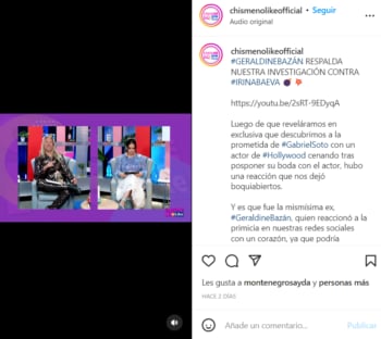 Geraldine Bazán Gabriel Soto: ¿Es parte del karma?