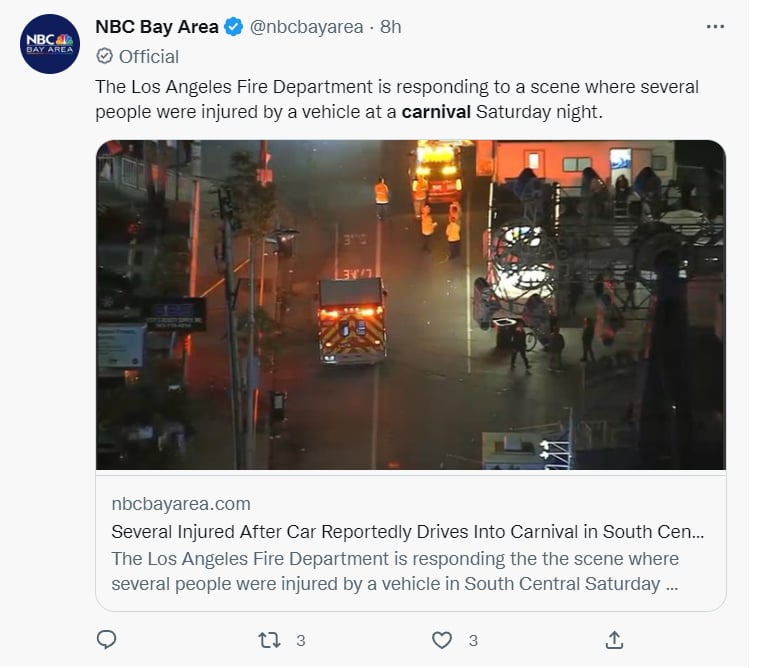 Accidente carnaval California: ¿Qué pasó con el conductor?