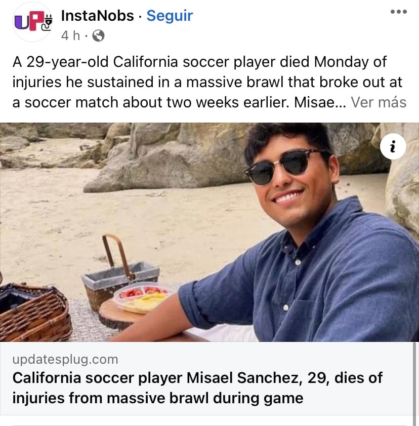 "Esto no debería pasarle a alguien que practica deporte"