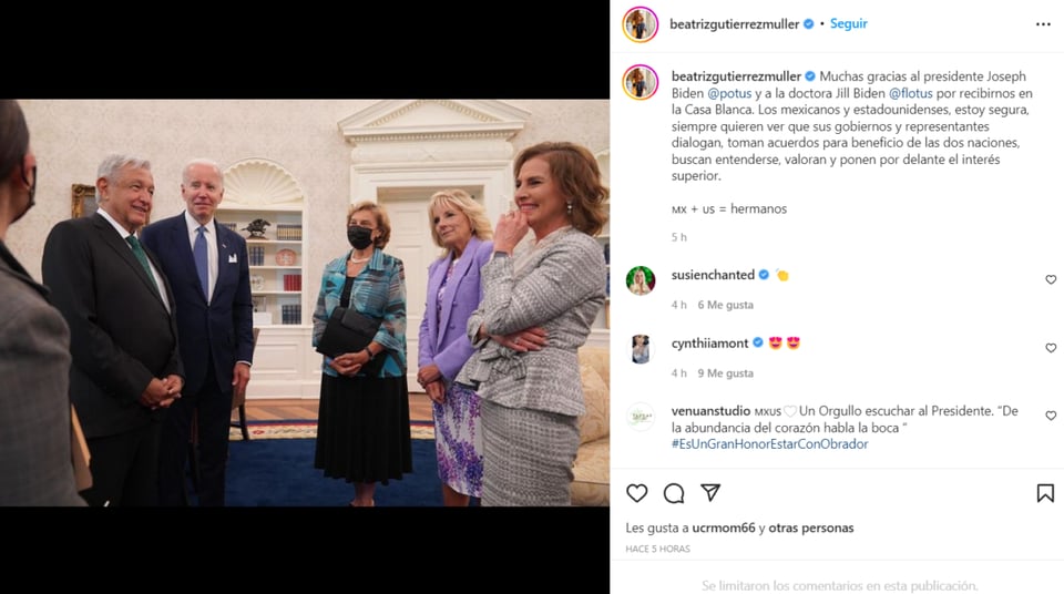 Jill Biden Beatriz Gutiérrez: ¿No le importan las críticas?