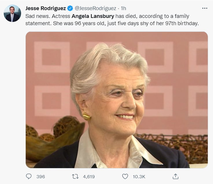 Angela Lansbury dies: Lansbury's most relevant role?