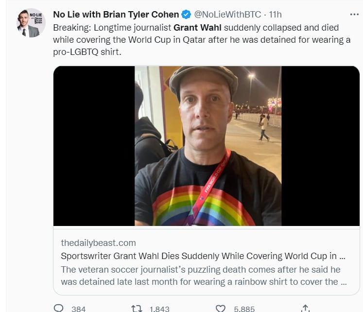 What happened to the journalist?