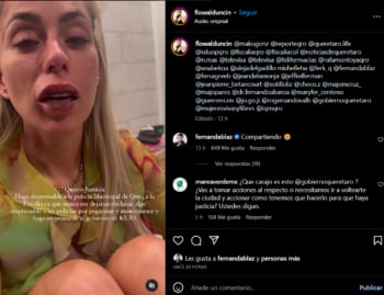 Florencia Alduncin ataque policías: "Hago responsable al gobierno"