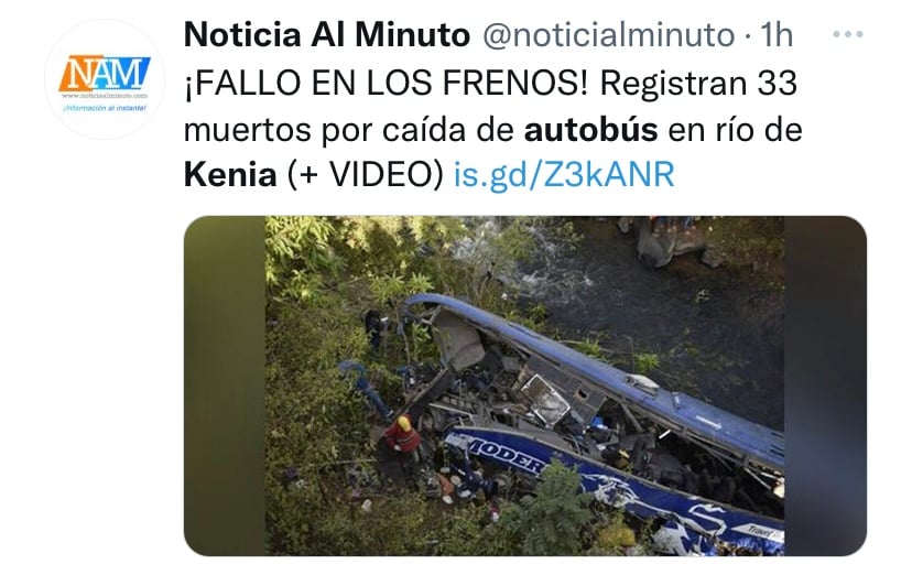 ¿Qué produjo el brutal accidente?